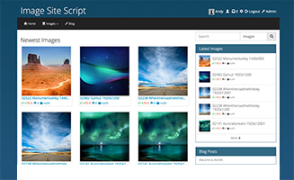 Image Site Script demo preview