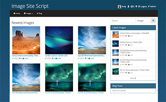 Image Site Script screenshot
